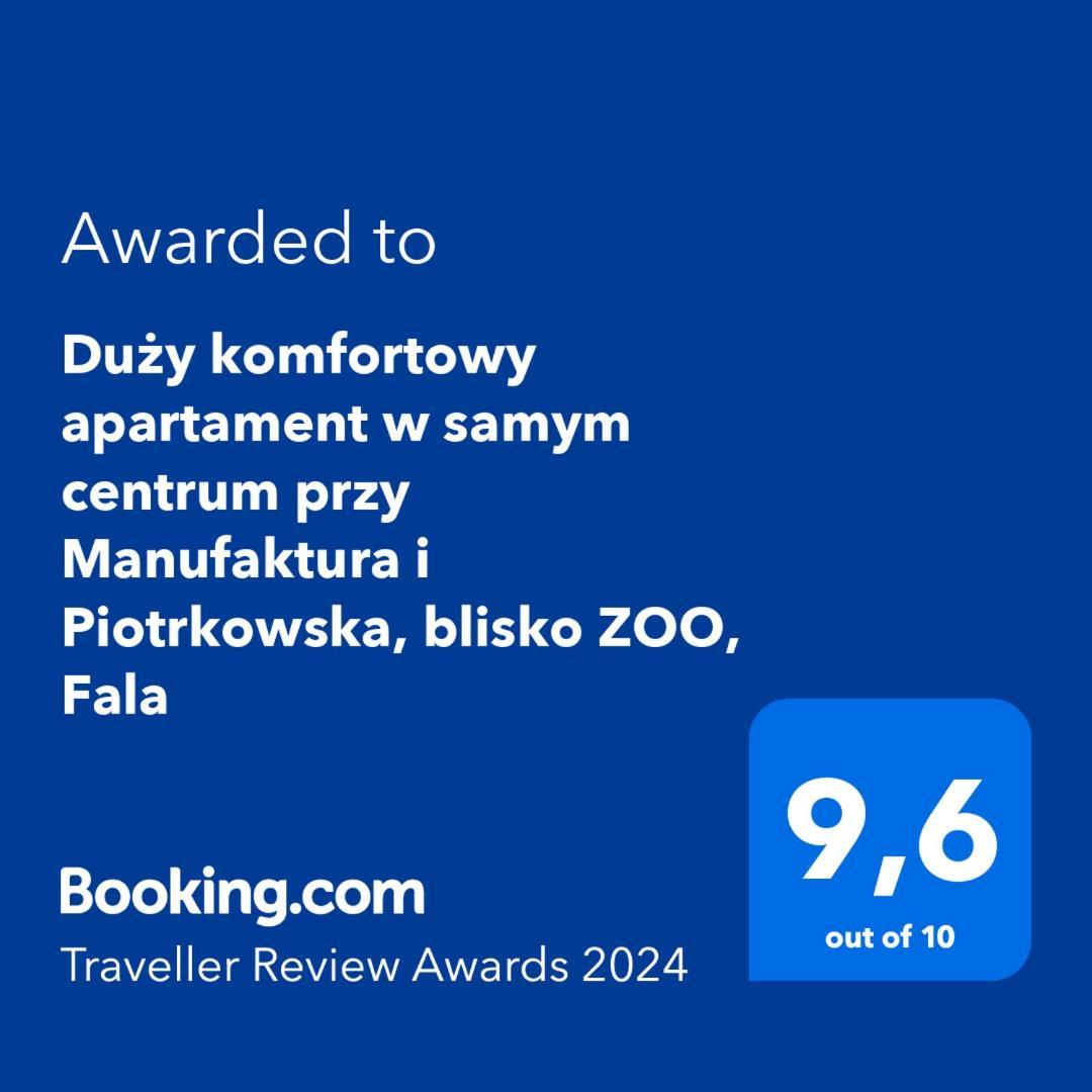 Apartmán Duzy Komfortowy Apartament W Samym Centrum Przy Manufaktura I Piotrkowska, Blisko Zoo, Fala Lodž Exteriér fotografie